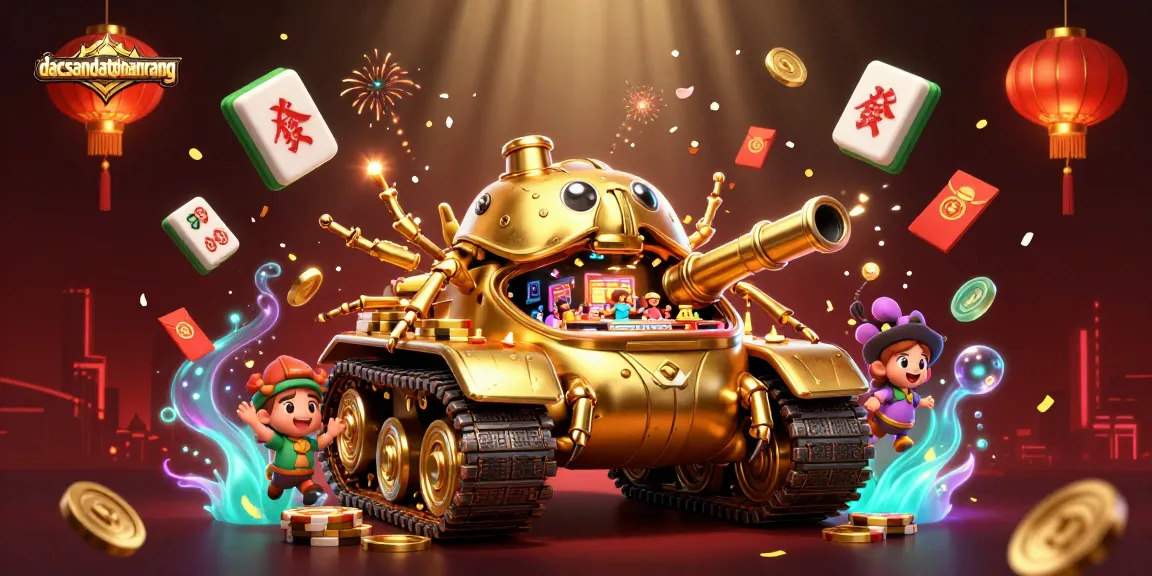 Experience the thrill at dacsandatphanrang, showcasing an exhilarating miniature casino in a golden beetle tank.