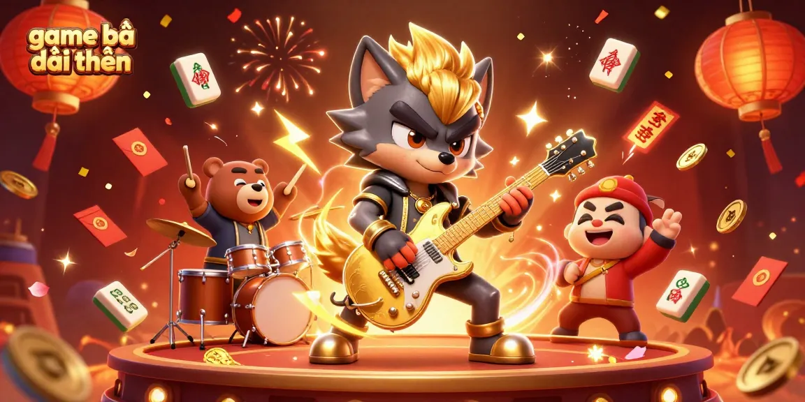 Experience thrilling game bài đổi thưởng with a vibrant casino scene featuring unique characters.