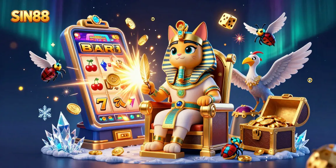 SIN88 takes players on a vibrant journey through a dynamic casino scene with exciting jackpots and characters.