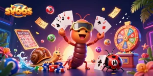 Experience thrilling gameplay at sv66s with an exciting dynamic casino scene featuring vibrant characters.