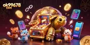 Engage with interactive gaming at ok99678 com featuring a colossal tortoise pinball machine.