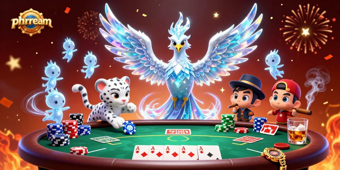 Join the excitement at Phdream with vibrant casino elements and captivating characters in a dynamic betting scene.