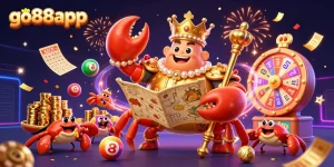 Engage in thrilling games with go88app's vibrant golden crab emperor and exciting lottery elements.