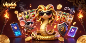 Experience the thrill of vip66 com's vibrant online slots with epic casino characters.