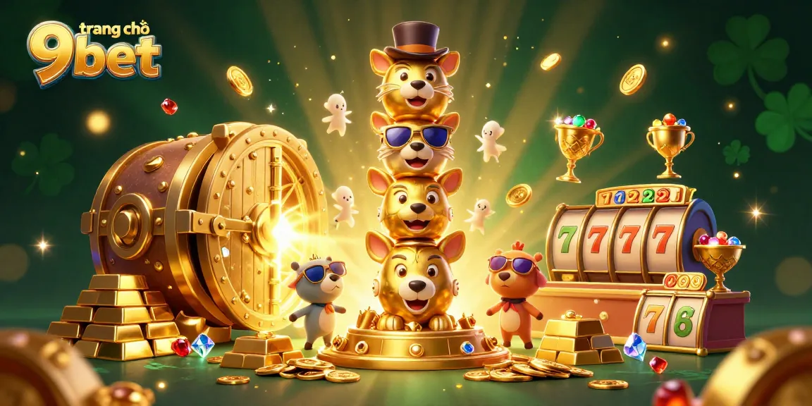 Experience the vibrant world of trang chủ 9bet with animated casino elements and rich treasures.