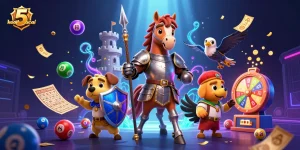 Engage in thrilling betting action with keonhacai 5 showcasing vibrant lottery elements.