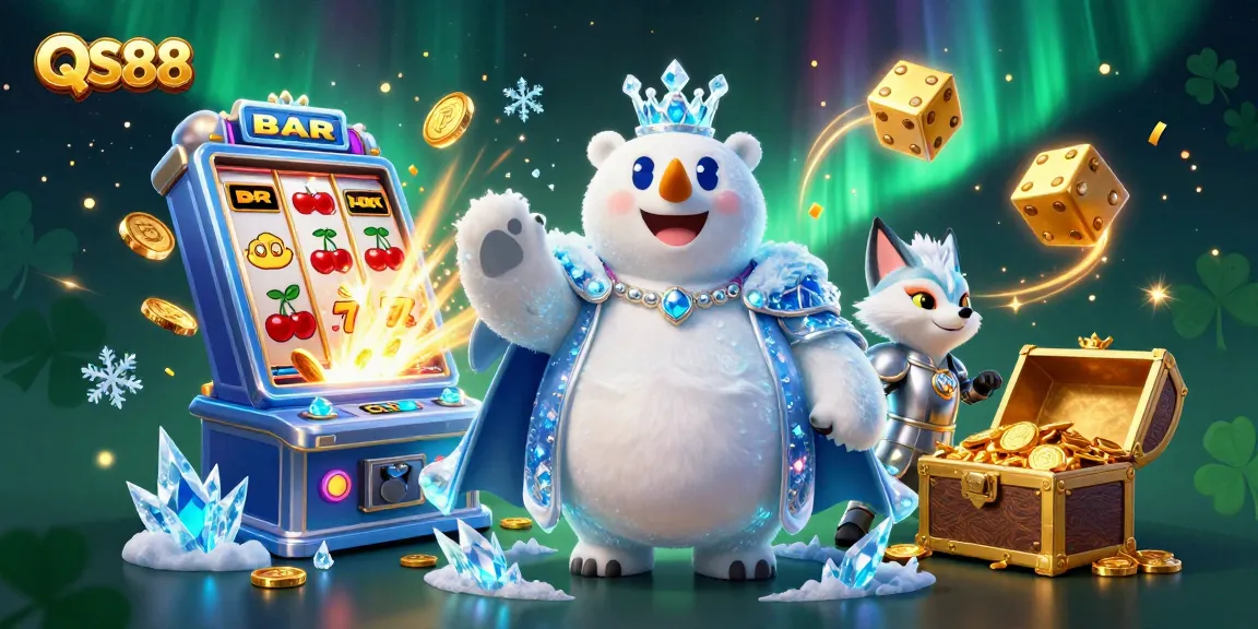 Experience the thrill of QS88 with a vibrant 3D casino scene featuring jackpot excitement and engaging games.
