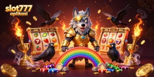 Experience the thrilling slot777 aplikasi world with dynamic symbols and characters in a golden casino scene.