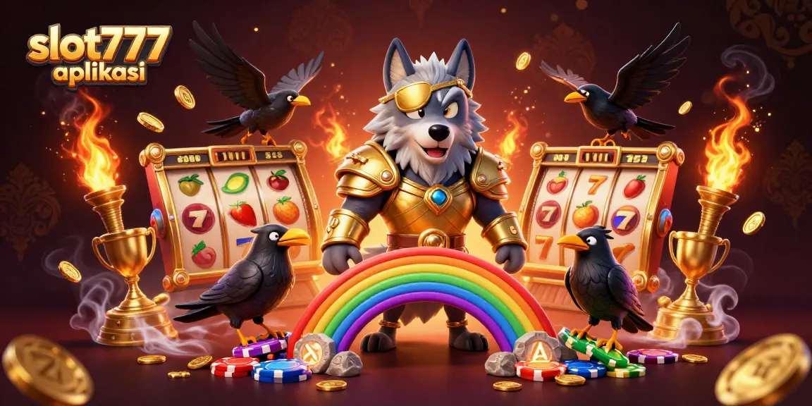 Experience the thrilling slot777 aplikasi world with dynamic symbols and characters in a golden casino scene.