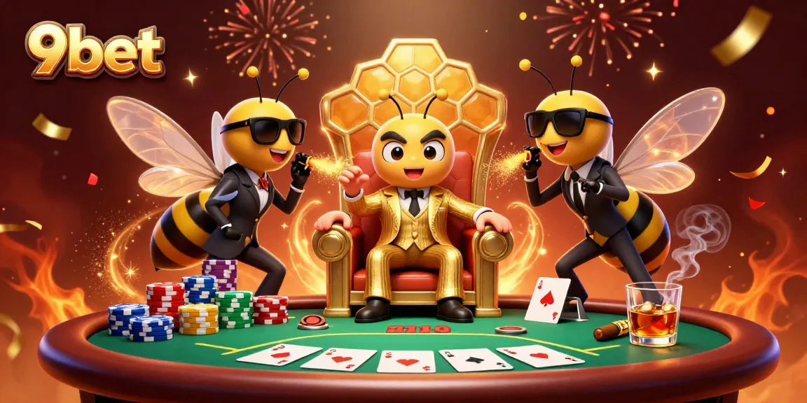 Experience thrilling poker action with the bumblebee mob boss in this captivating 9bet scene