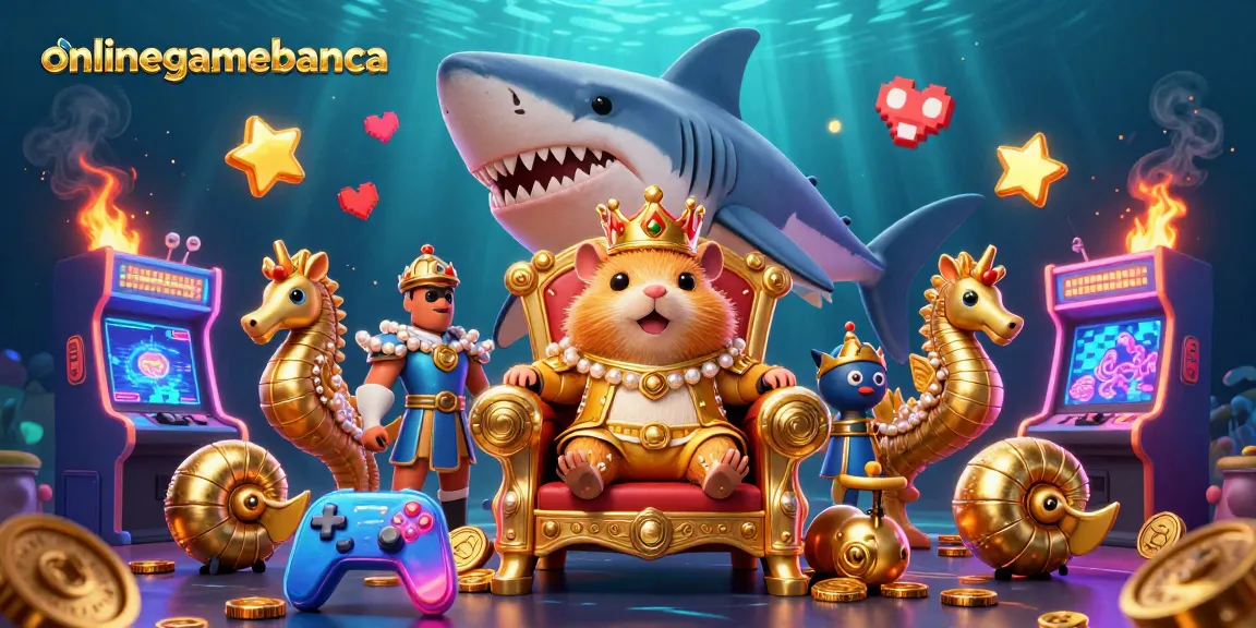 Enter the thrilling world of onlinegamebanca, where a golden hamster king reigns over a vibrant casino game realm.