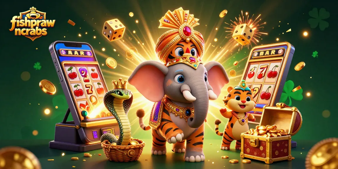 Experience thrilling fishprawncrabs gameplay with a vibrant, action-packed casino scene.