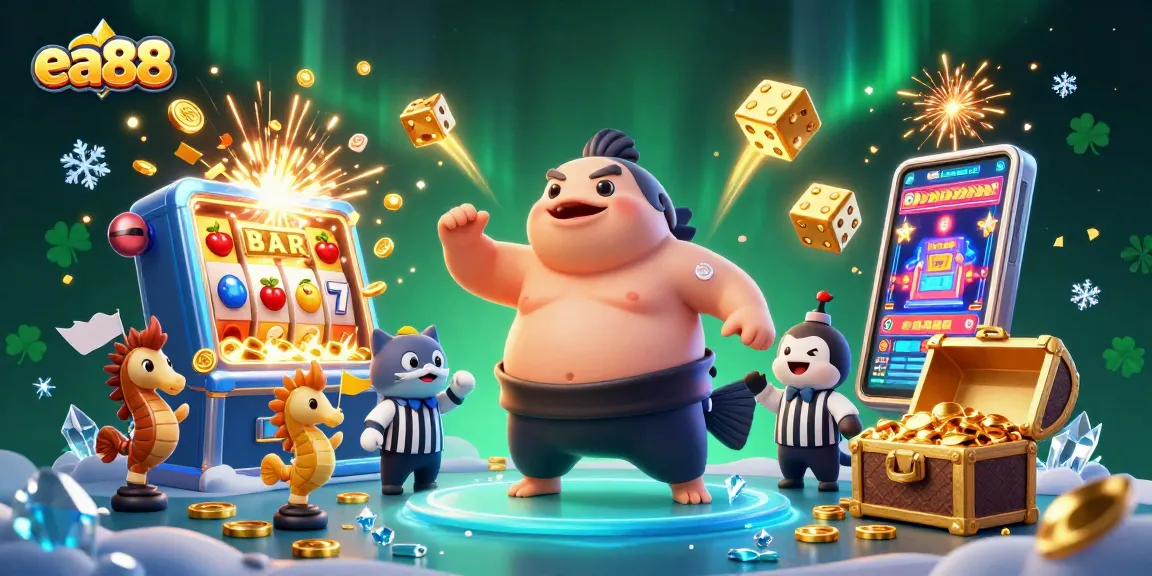 Experience thrilling gameplay at ea88 with a vibrant underwater casino scene featuring a fugu and dynamic elements.