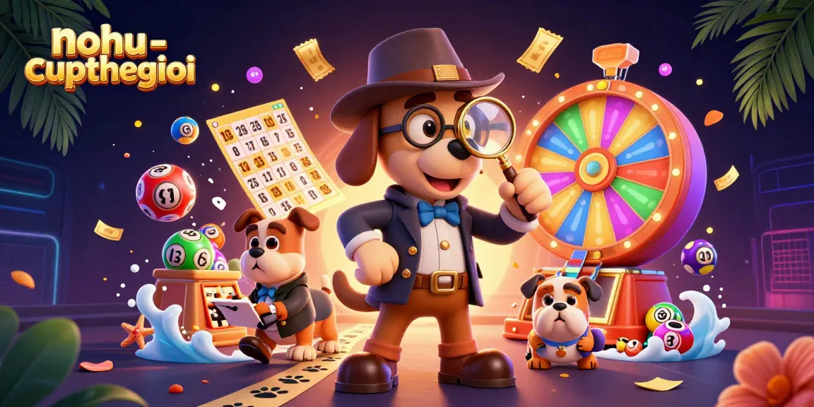 Engage with nohu-cupthegioi through a colorful casino scene filled with lottery games and excitement.