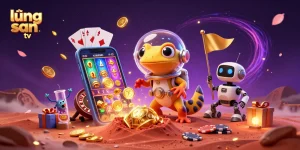 Experience thrilling gaming action with lương sơn tv at an alien casino in an imaginative Martian scene.