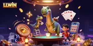 LLWIN offers thrilling gaming experiences with vibrant casino visuals and dynamic elements.