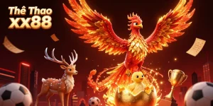 Bet on Thể Thao xx88 with a dynamic scene of sports spirits and thrilling betting elements.